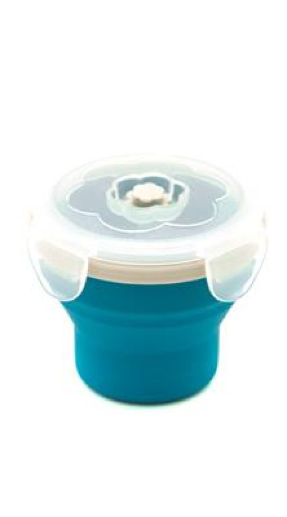 Eco Vessel Smashbox Snacker Katlanır Bardak-MAVİ ürün görseli 1