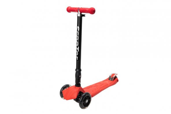 Xslide Işıklı Tekerlekli Scooter-KIRMIZI ürün görseli 1