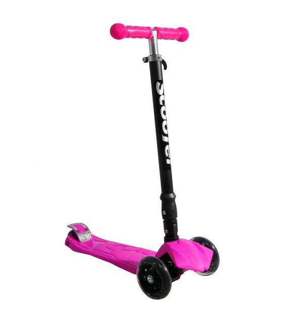 Xslide Işıklı Tekerlekli Scooter-PEMBE - Resim 2