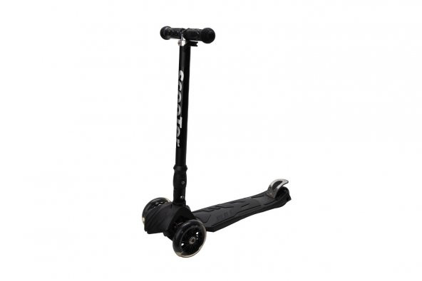 Xslide Işıklı Tekerlekli Scooter-SİYAH - Resim 4
