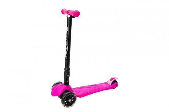 Xslide Işıklı Tekerlekli Scooter-PEMBE - Resim 3