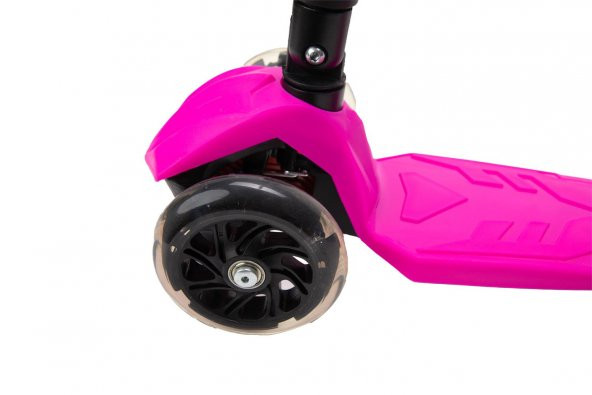 Xslide Işıklı Tekerlekli Scooter-PEMBE - Resim 4