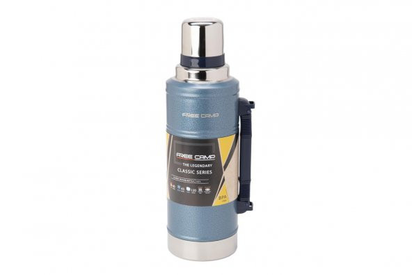 FreeCamp Marvel XL Termos 2.20 Litre-MAVİ - Resim 3