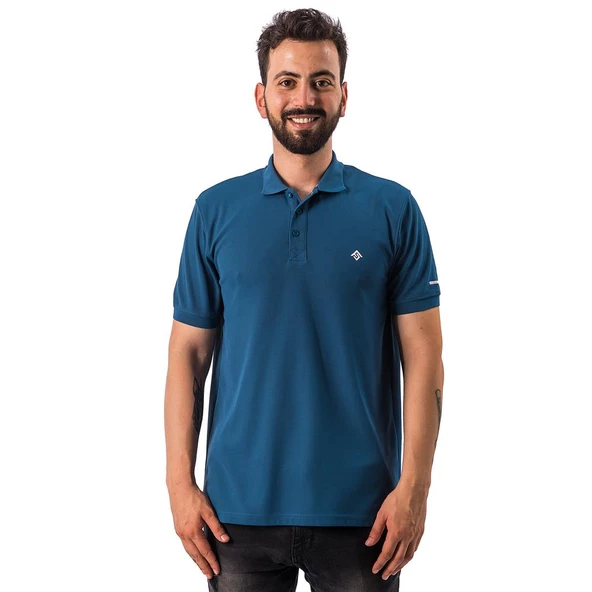 FreeCamp Breeze Erkek Polo T-Shirt-Indigo ürün görseli 1