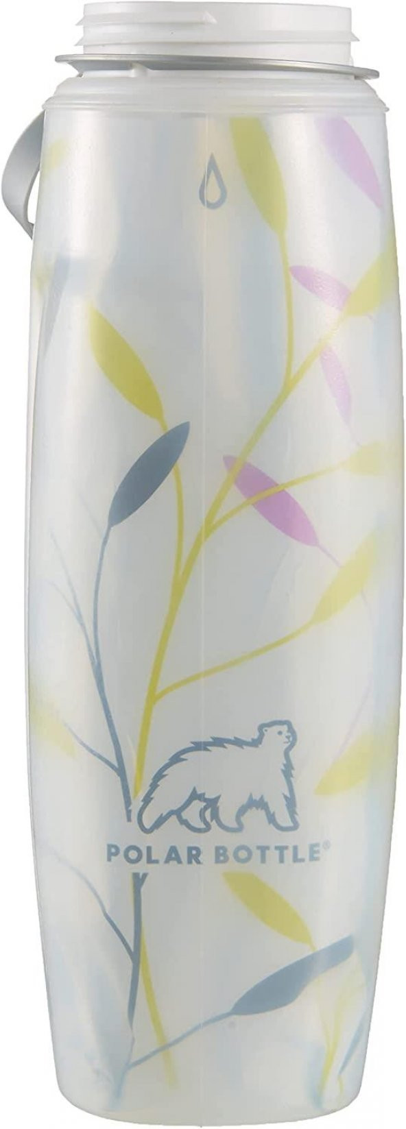 Polar Bottle Ergo Insulated Graphic Termos 0.65 Litre-PEMBE-YEŞİL ürün görseli 1