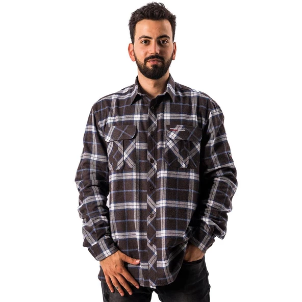FreeCamp Lumberjack Gömlek-KAHVERENGİ ürün görseli 1