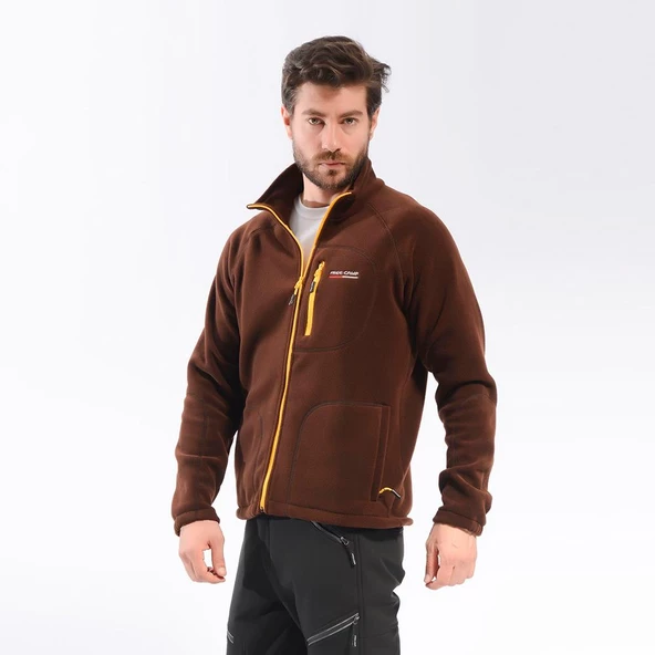 FreeCamp Man Full Zipper Fleece Polar-KAHVERENGİ ürün görseli 1
