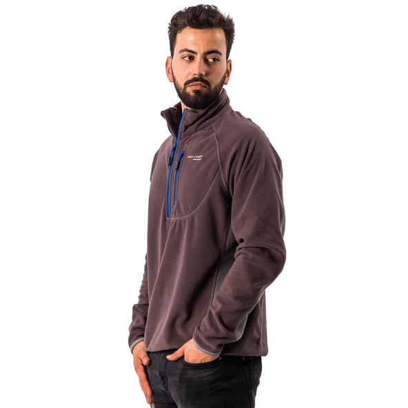 FreeCamp Man Half Zipper Fleece Polar-ANTRASİT ürün görseli 1