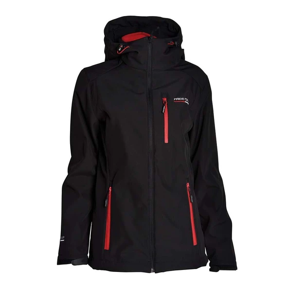 FreeCamp Kadın 3in1 Softshell Ceket-SİYAH ürün görseli 1