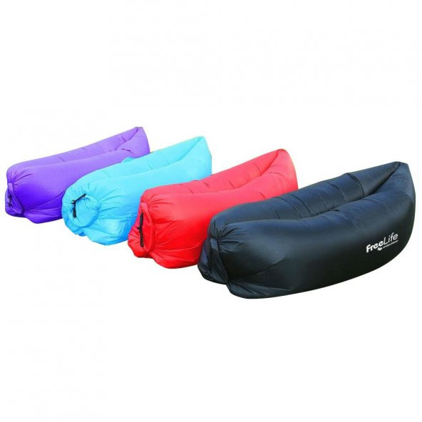 Andoutdoor Pratik Şişme Şezlong-SİYAH ürün görseli 1