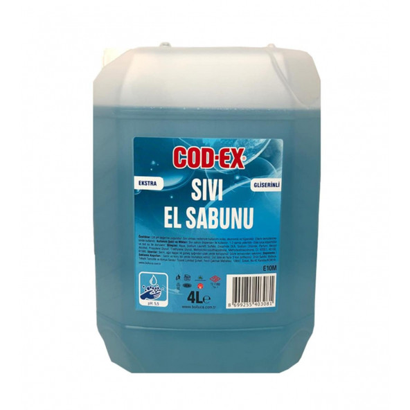 COD-EX Sıvı El Sabunu 4 Litre Angle X 4 Adet - Resim 3