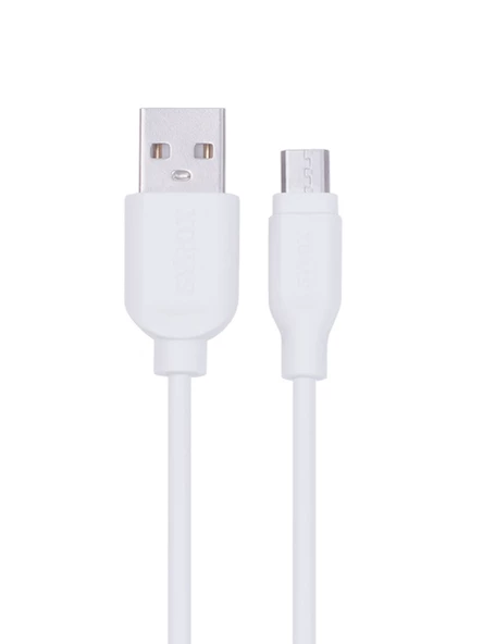 Syrox C67 Micro USB - USB Kısa Şarj Kablosu 2A 20cm - Beyaz ürün görseli 1