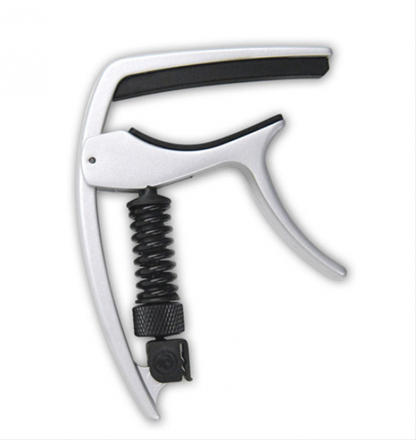 PLANETWAVES PWCP09S TRI-ACTION CAPO-SILVER  ABD GÜMÜŞ RENK CAPO, TRI-ACTION; BAĞLAMA, AKUSTİK VE ELEKTRO GİTAR İÇİN CAPO SILVER :PLANETWAVES ABD ürün görseli 1