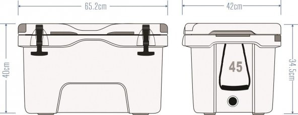 Icepeak Aden Buzluk 45 Litre - Resim 4