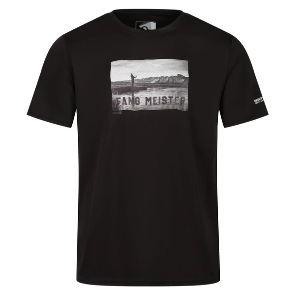 Regatta Fingal Slogan II Erkek T-Shirt-SİYAH ürün görseli 1