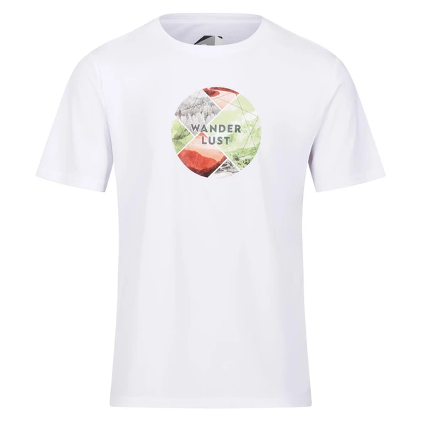 Regatta Fingal Slogan II Erkek T-Shirt-BEYAZ ürün görseli 1