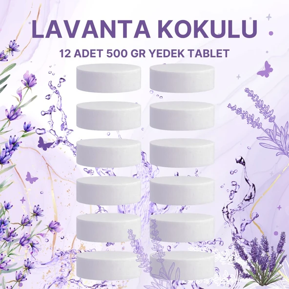 6 Adet 2x500GR - LAVANTA - Nem Alıcı Rutubet Giderici Yedek Tablet ürün görseli 1