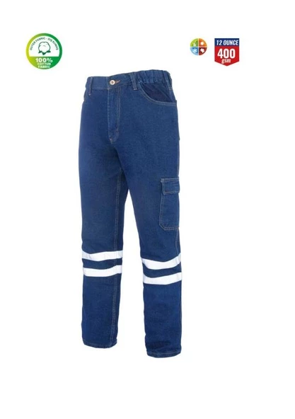 Kot İş Pantolonu Myform 2136 Sona Denim Renk Mavi ürün görseli 1