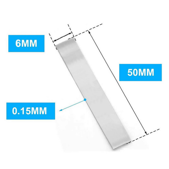 Nikel Tel 6mm x 50 mm  Lehimlenebilir Pil Bağlantı Teli 18650 Lio ürün görseli 1