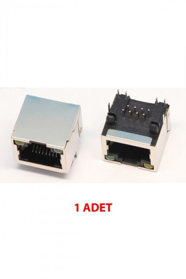 8P8C Metal RJ45 Soket Led Göstergeli Ethernet Bağlantı Soketi ürün görseli 1