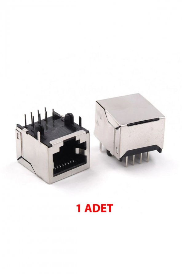 8P8C Metal RJ45 Soket Ethernet Bağlantı Soketi 8 Pin Pcb Montaj ürün görseli 1