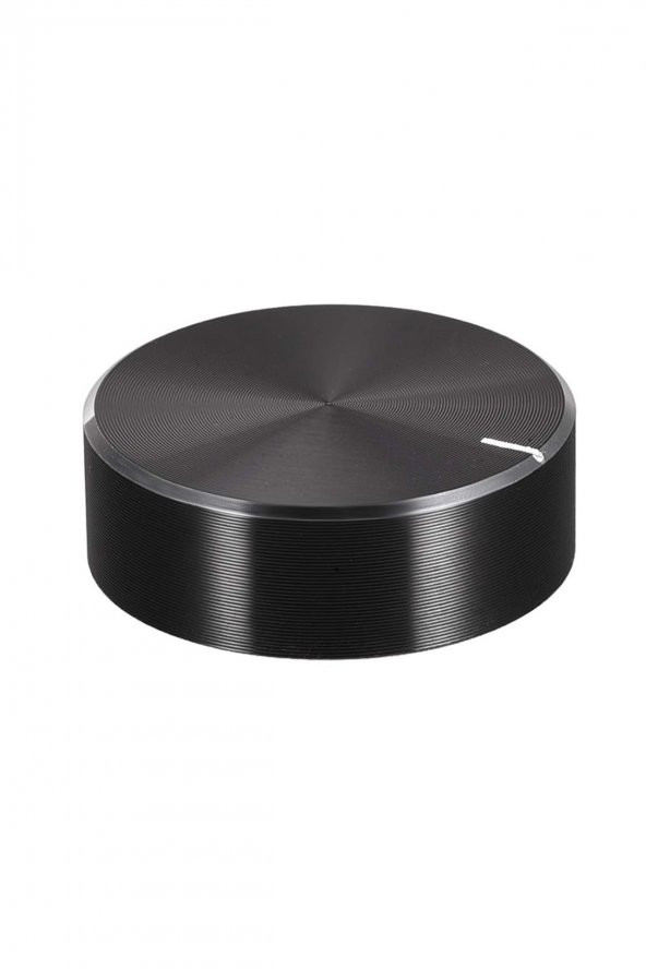 Alüminyum Pot Başlığı 30mm 6mm Tırtıklı Mil Siyah Metal Rotary Enkoder Potansiyometre Ses Kontrol ürün görseli 1