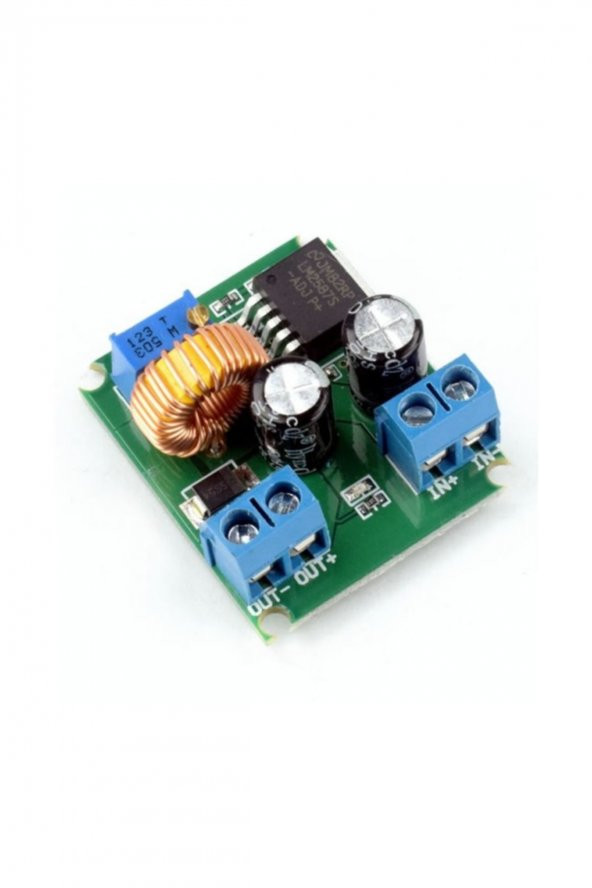 LM2587 Ayarlı Voltaj Yükseltici Modül 40V 5A  Step Up Boost Modül - Resim 4