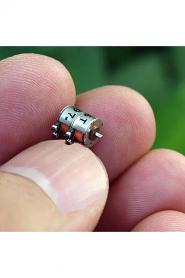 Micro Step Motor 6.5x4.7mm 2 Faz 4 Telli (Dikkat Çok Küçüktür !!) ürün görseli 1