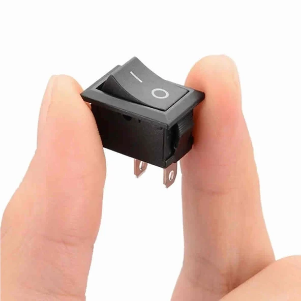 2 Pin Siyah Anahtar Switch Mini Buton KCD1 ürün görseli 1