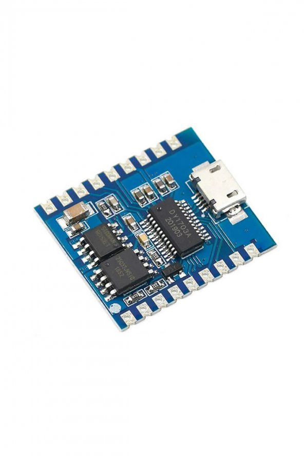 DY-SV17F MP3 Wav Ses Çalma Modülü  4Mbyte Hafıza Class D Amfi 5W 4-8Ohm Hoparlör Microusb Uart Buton ürün görseli 1