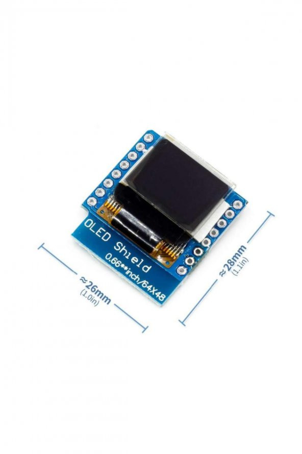WEMOS D1 Mini Oled Shield Modül 64x48 Pixel LCD Wireless Wifi IOT ürün görseli 1