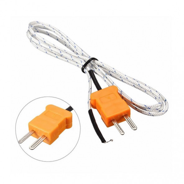 K-type TP-01 Thermocouple Sıcaklık Isı Sensör  1 Metre Prob Rtd Isıtıcı Fırın Kazan Termostat ürün görseli 1