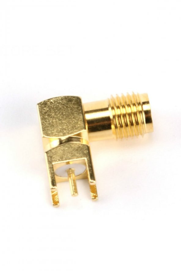 SMA PCB Tip Soket 90 Derece SMA-KWE GSM GPS GPRS RF Anten Soketi ürün görseli 1