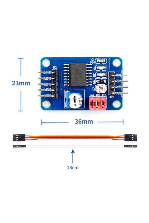 PCF8591 ADC ve DAC Modül  IIC 4 Kanal Analog Giriş 1 Kanal Dac Çıkış AD DA Sinyal Çevirici Ldr Işık ürün görseli 1