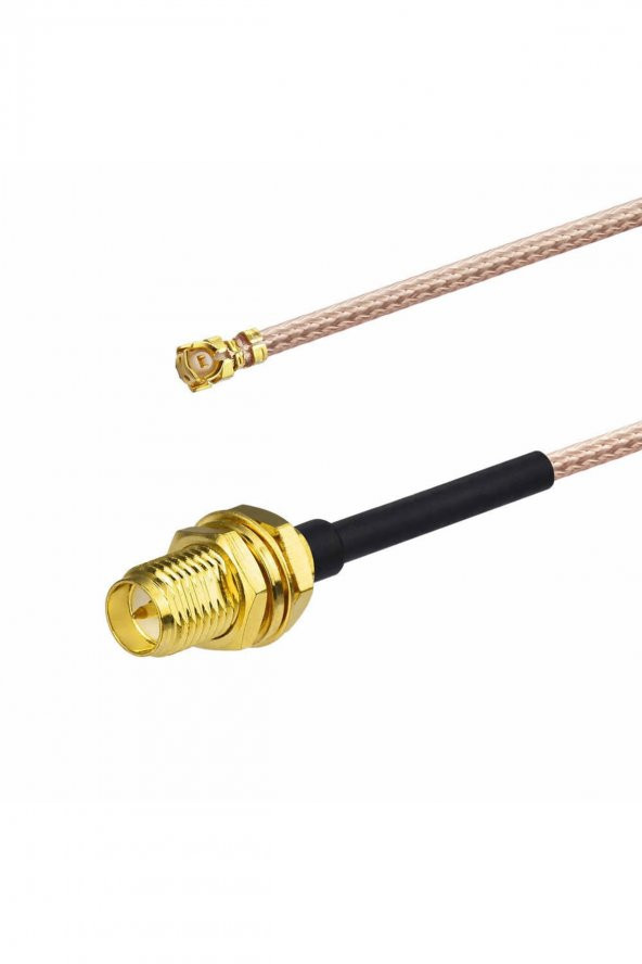 30cm RP SMA Dişi ( Erkek ) Ipex Mhf1 RF Bağlantı Kablosu 0-6GHz Altın Kaplama Konnektör Koaksiyel Kablo UFL U.FL IPX IPEX Mini PCIe Anten 1.13 Wifi Gsm Gps FPV Lora Helium Router Modem GPRS ürün görseli 1