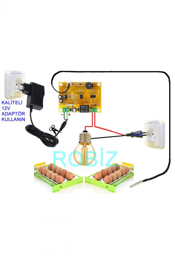 XH-W1411 Dijital Termostat Zamanlayıcı Modül Kuluçka Pet Akvaryum ürün görseli 1