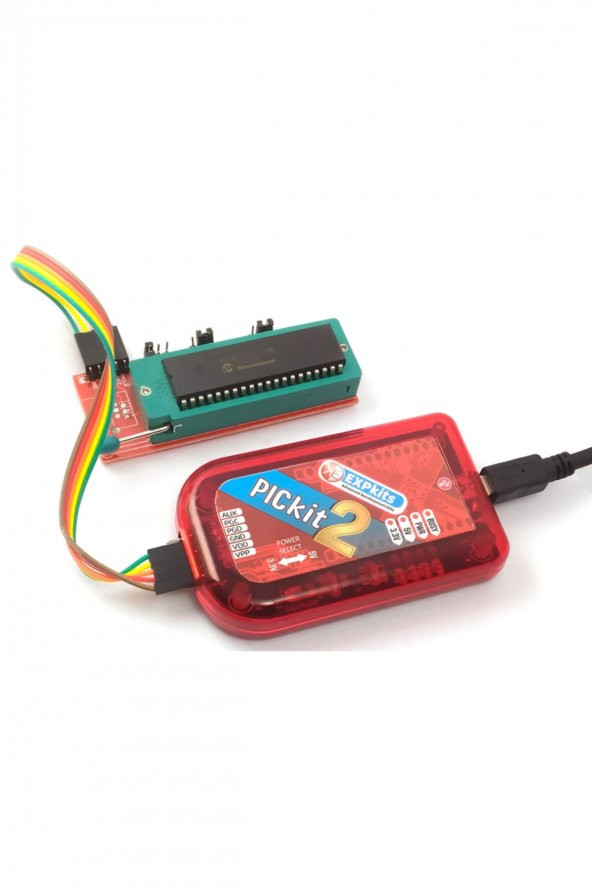 Expkits PICKIT2 Programlayıcı Hata Ayıklayıcı + Zif Adaptör - Resim 2