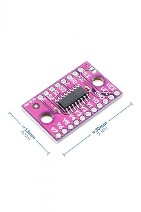 74HC4051 Modül 8 Kanal Analog Dijital Anahtar Çoklayıcı Seçici ürün görseli 1
