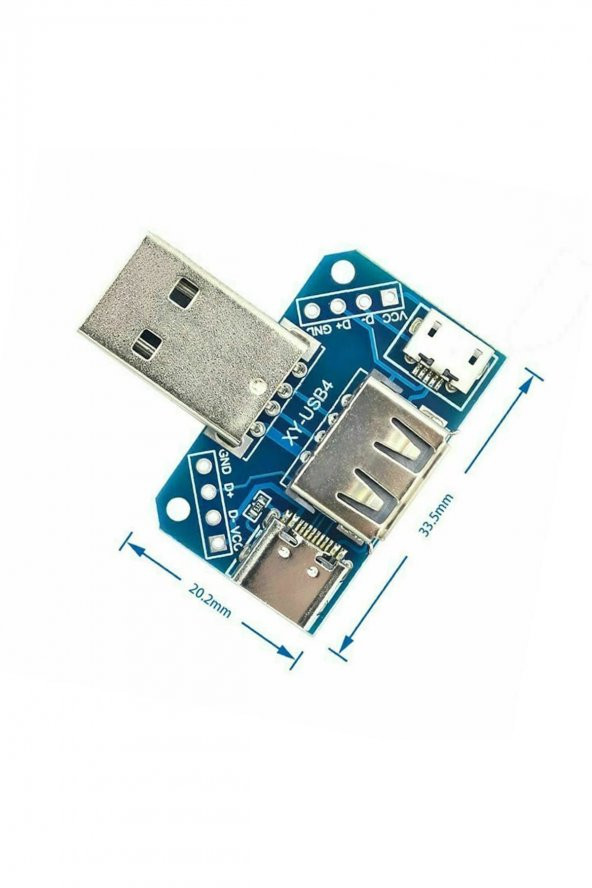 USB Soket Çevirici Kart Usb Type C Micro Usb Erkek Dişi USB Cep Telefonu Elektronik Cihaz Usb Port ürün görseli 1