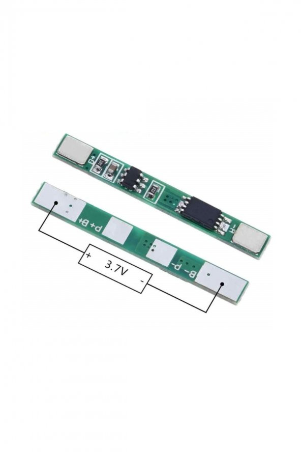 1S 3.7V 3A BMS Koruma Kartı Lityum Batarya 18650 Li-ion Lipo ürün görseli 1