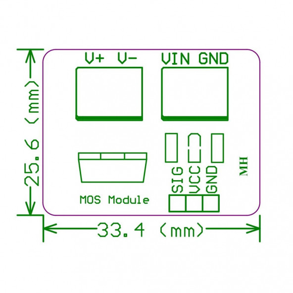 IRF520 MOSFET Sürücü Kartı - Resim 7