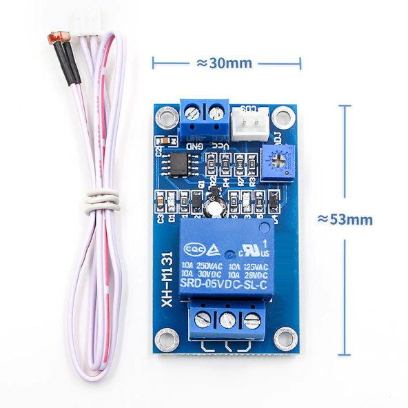 Xh-m131 Ldr Işık Kontrollü Röle Modül DC 12V Gece Gündüz Algılayıcı Fotosel 220V Otomatik Açma Kapama ürün görseli 1