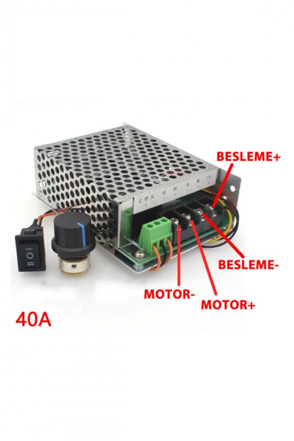 40A 50V DC Motor Hız Kontrol Devresi Ayarlanabilir Motor Sürücü ürün görseli 1