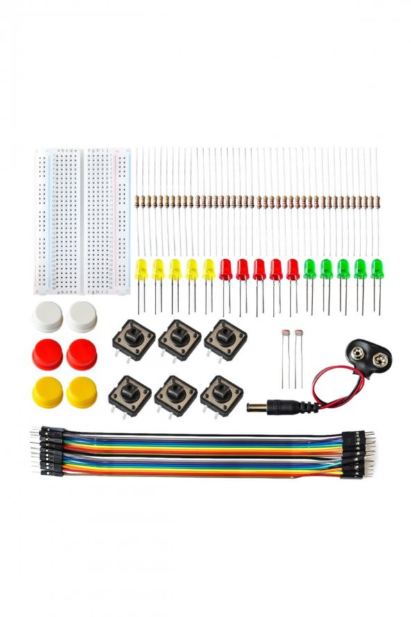 Elektronik Başlangıç Seti Arduino Starter Kit Breadboard Led ürün görseli 1