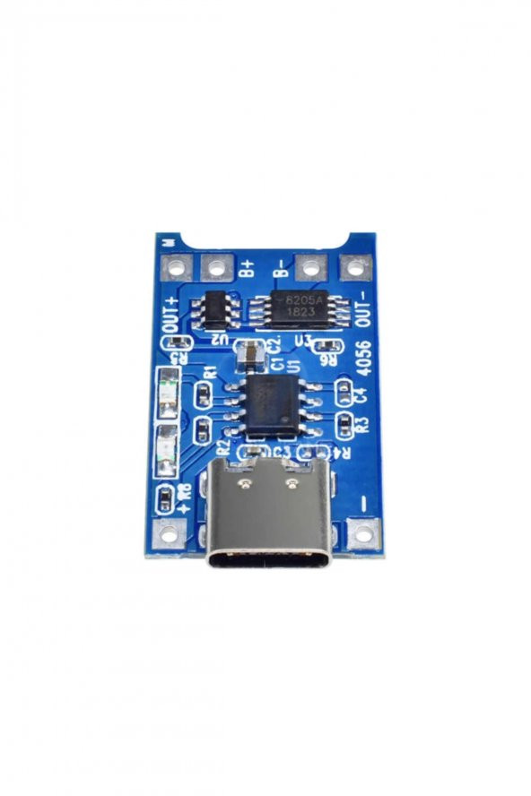 TP4056 Korumalı Lityum Pil Şarj Devresi Type C Usb Batarya - Resim 4
