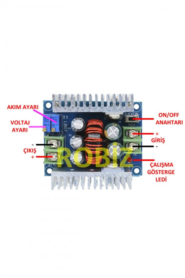 300W 20A Voltaj Düşürücü Modül Step Down DC DC Güç Kaynağı ürün görseli 1