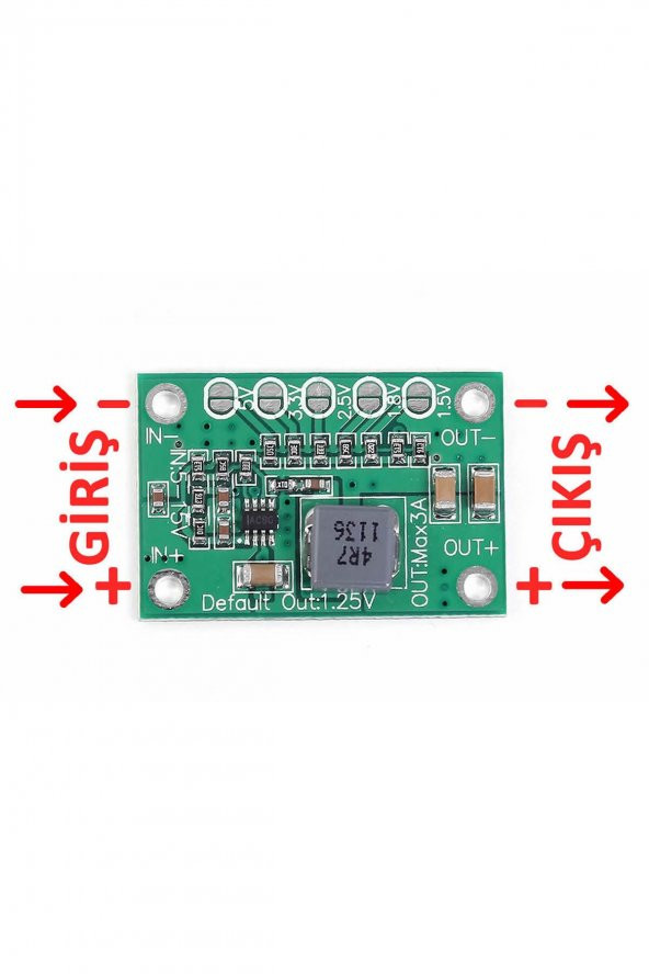 5-16V 3A Voltaj Düşürücü Modül CA-1235  DC DC Çevirici Ayarlanabilir Güç Kaynağı Step Down Power ürün görseli 1