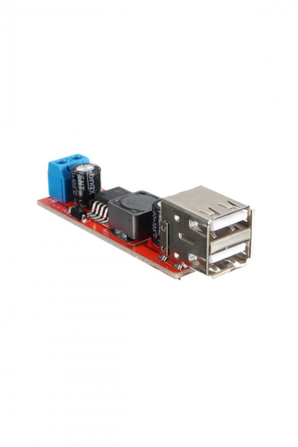 LM2596 Dual USB Power Modül Voltaj Düşürücü Mp3 Mobil Güç Kaynağı ürün görseli 1