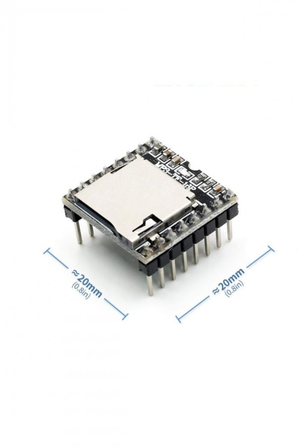 MP3-TF-16P Mini Mp3 Wav Wma Player Modülü Micro Sd 32G TF Kart Ses Müzik Çalma Kartı Uart Usb 24 Bit ürün görseli 1