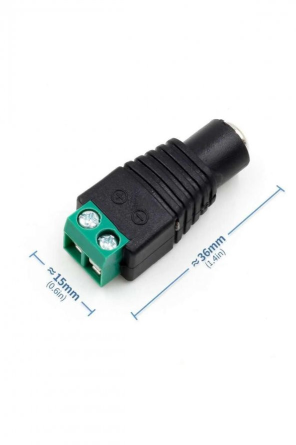 2.1mm Adaptör Klemens Dönüştürücü Terminal 24VDC 5A ürün görseli 1
